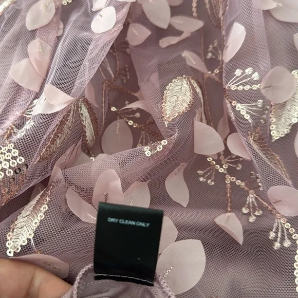 NWT TRIXXI Fit & Flare Floral Tulle Skirt Maxi Prom Dress - Size: 11 - Picture 11 of 12